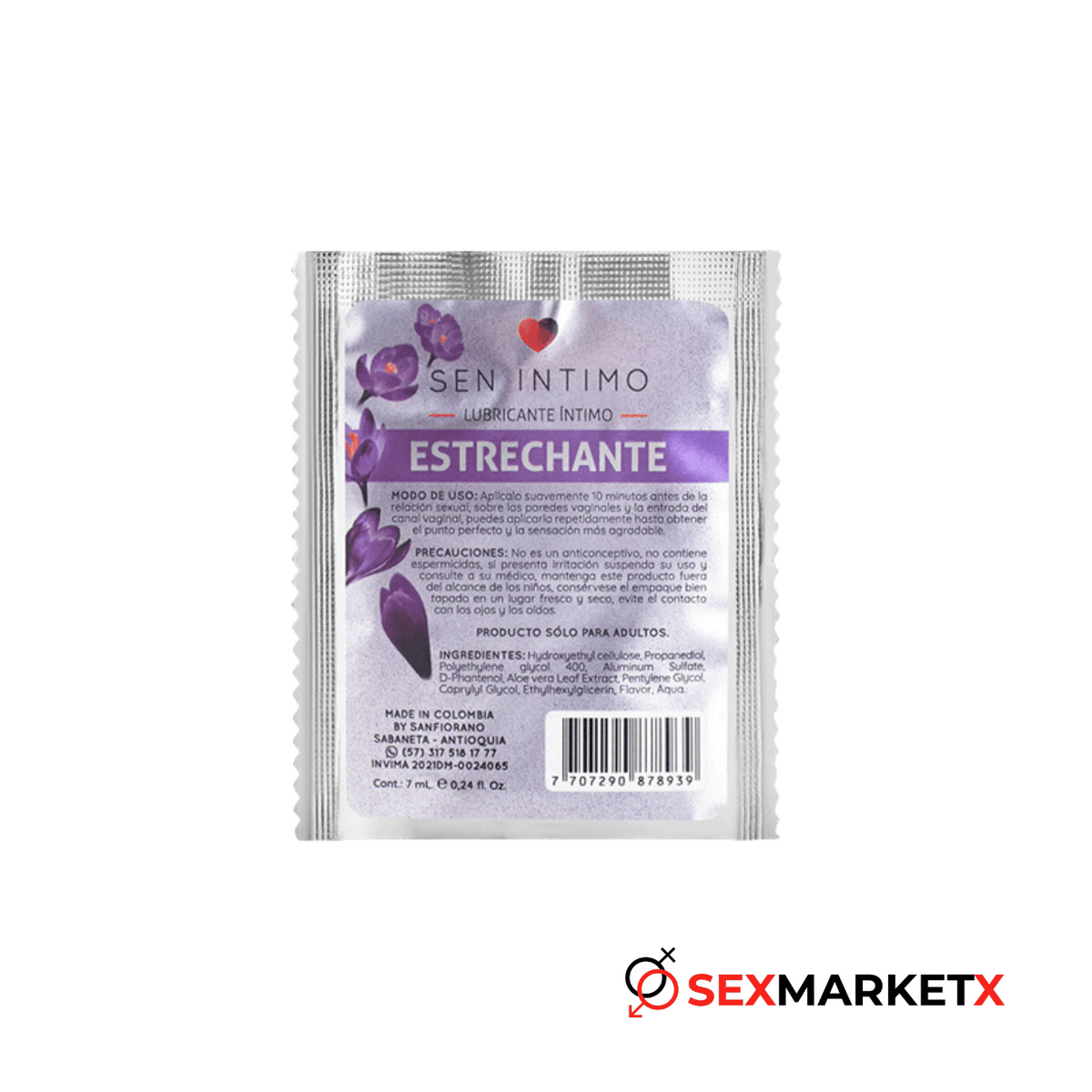Lubricante intimo estrechante x7ML - estrechantes - envio discreto a Colombia - producto de bienestar íntimo