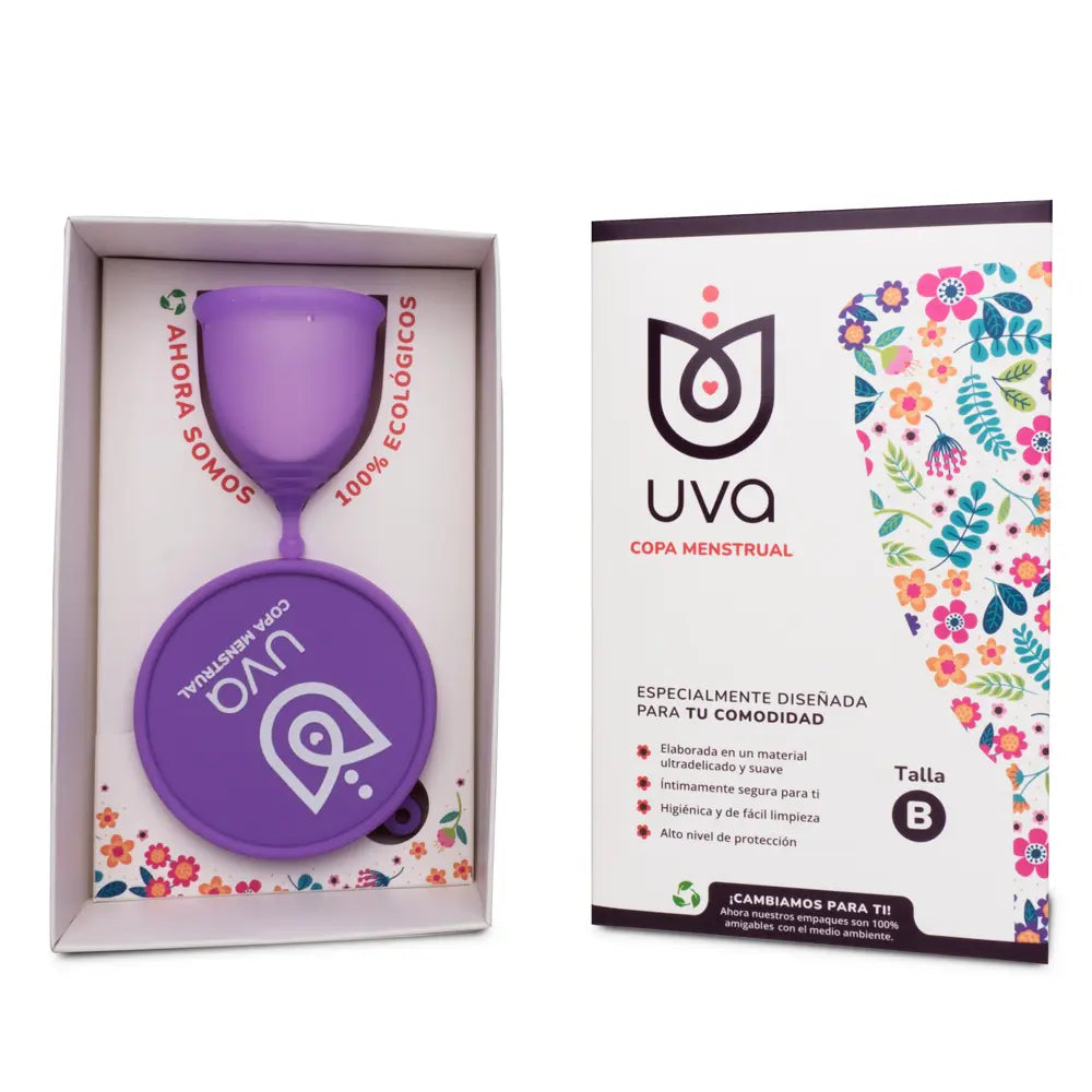 Copa Menstrual UVA - copas menstruales - envio discreto a Colombia - producto de bienestar íntimo