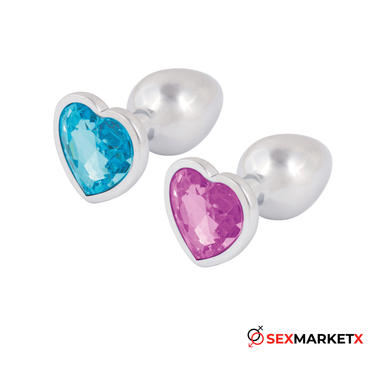 Plug acostumbrador joya anal metálica corazón Talla M - anales - envio discreto a Colombia - producto de bienestar íntimo