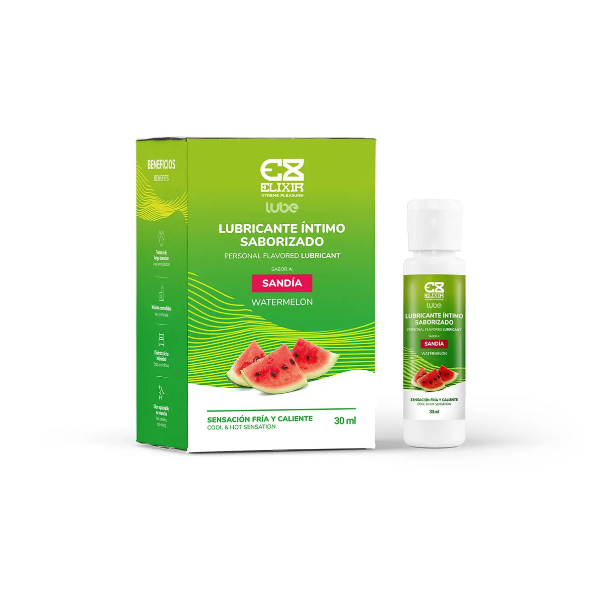 Lubricante Saborizado Sensación intimo x 30ml Elixir - lubricantes - envio discreto a Colombia - producto de bienestar íntimo
