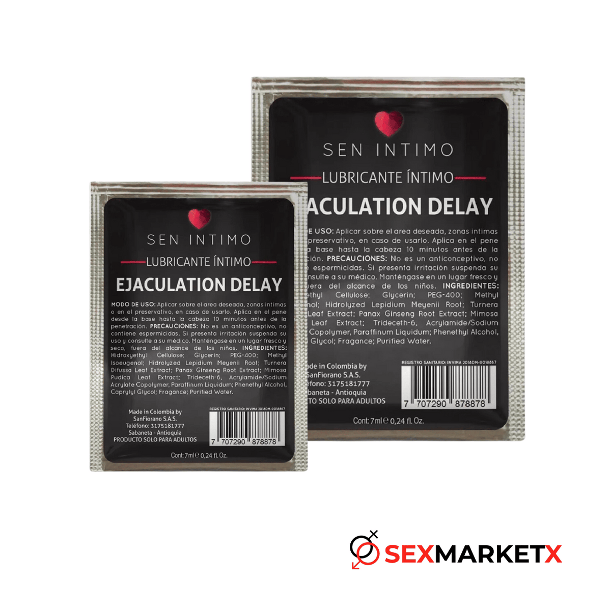 Lubricante intimo ejaculation Delay - retardantes - envio discreto a Colombia - producto de bienestar íntimo