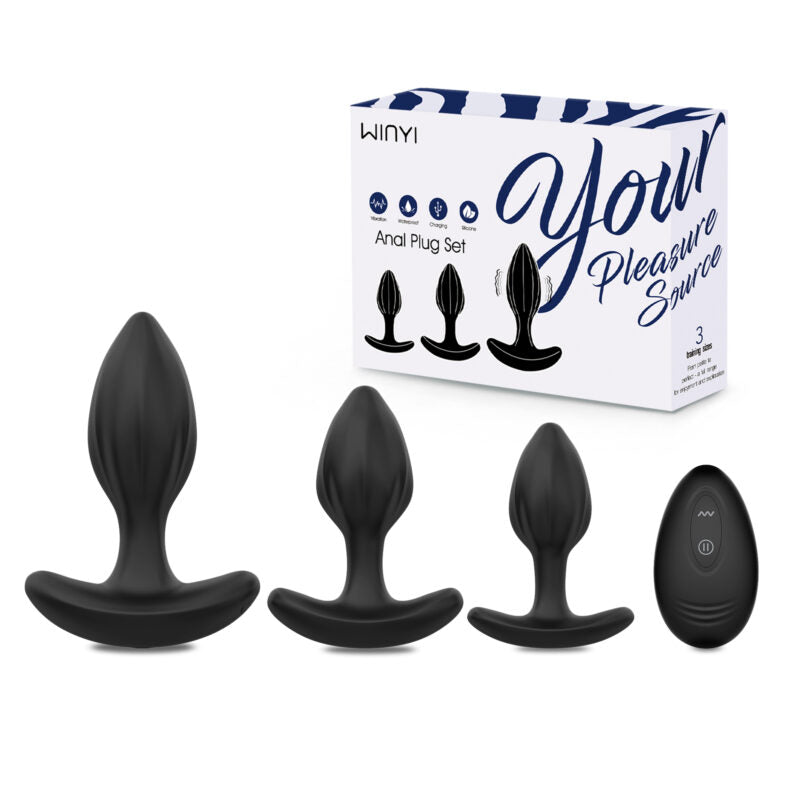 Kit Butt Plug Winyi Wy0587 - linea exclusiva winyi - envio discreto a Colombia - producto de bienestar íntimo